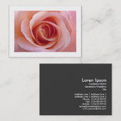 Carte De Visite Rose rose rose (Devant / Derrière)