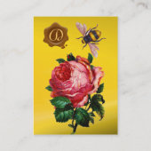 CARTE DE VISITE ROSE ROSE ROSE ROSE ROSE ET HONNÊTEMENT BEE BEEKEE (Dos)