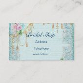 Carte De Visite Rose rose & Tassels Dentelles féminin de l'époque  (Dos)