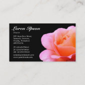 Carte De Visite Rose rose - Vert foncé (Dos)