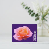 Carte De Visite Rose rose (violet profond) (Debout devant)