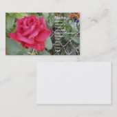 Carte De Visite Rose rouge (Devant / Derrière)
