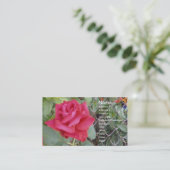 Carte De Visite Rose rouge (Debout devant)