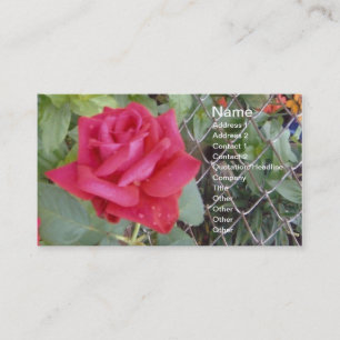Carte De Visite Rose rouge