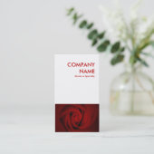 Carte De Visite rose rouge (Debout devant)