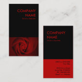 Carte De Visite rose rouge (Devant / Derrière)