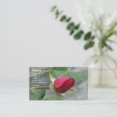 Carte De Visite Rose rouge (Debout devant)