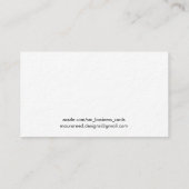 Carte De Visite Rose rouge or Mandala Chic Designer (Dos)