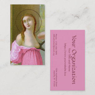 Carte De Visite Rose Sainte Agathe (M 003) FB Standard