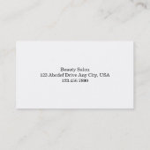 Carte De Visite Rose simple (Dos)