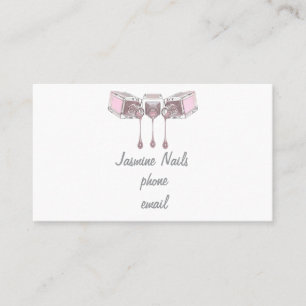 Carte De Visite Rose Simple