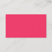 Carte De Visite rose simple (Dos)