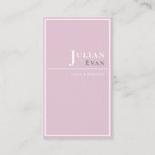 Carte de visite rose sombre professionnel (Devant)