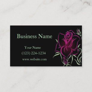 Carte De Visite Rose stylisé