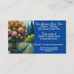 Carte De Visite Rose Topiary Plante Nursery Shop Sales Etsy