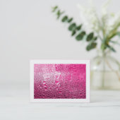 Carte De Visite Rose vapeur (bordé) (Debout devant)