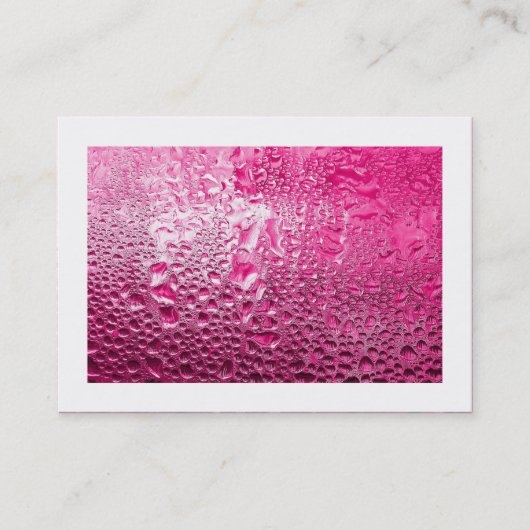Carte De Visite Rose vapeur (bordé) (Devant)