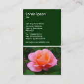 Carte De Visite Rose - Vert foncé (Dos)