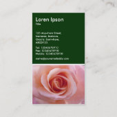 Carte De Visite Rose - Vert foncé (Dos)
