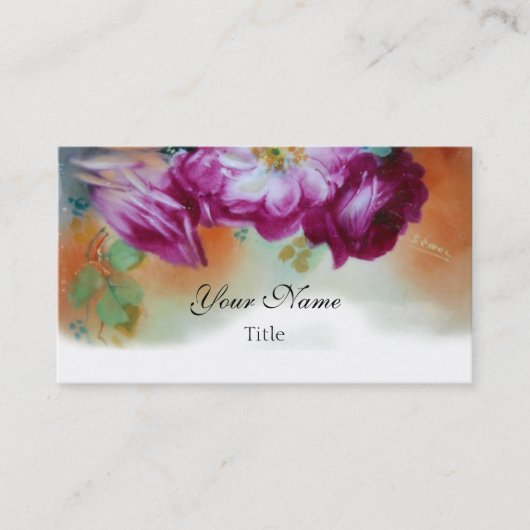 Carte De Visite Rose victorien de Ruby (Devant)