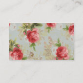 Carte de visite Rose vintage (Dos)