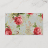 Carte de visite Rose vintage (Dos)
