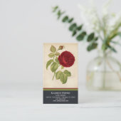 Carte de visite Rose vintage (Debout devant)