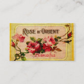 Carte de visite Rose vintage (Devant)