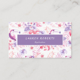 Carte De Visite Rose White Luxe Eyelashes
