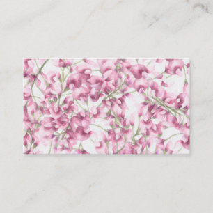 Carte de visite rose Wisteria