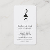 Carte De Visite *~* Rose Wisteria Alchemy Moon Triangle Floral (Dos)