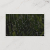 Carte De Visite Rosée et toiles d'araignée (Dos)