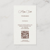 Carte De Visite Roses 3D Blanches Élégantes (Dos)