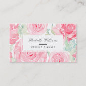 Carte De Visite Roses aquarelle (Devant)