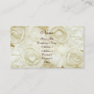 Carte De Visite Roses blanches