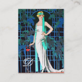 CARTE DE VISITE ROSES DANS LA NUIT, MODE DE BEAUTÉ COMME ARTISTE (Dos)