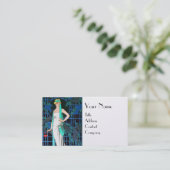 CARTE DE VISITE ROSES DANS LA NUIT, MODE DE BEAUTÉ COMME ARTISTE (Debout devant)