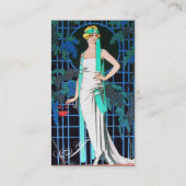 CARTE DE VISITE ROSES DANS LA NUIT, MODE DE BEAUTÉ COMME ARTISTE (Dos)