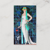 CARTE DE VISITE ROSES DANS LA NUIT, MODE DE BEAUTÉ COMME ARTISTE (Dos)