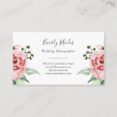 Carte De Visite Roses d'aquarelle (Dos)