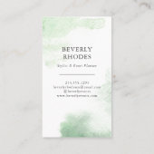 Carte De Visite Roses d'aquarelle (Dos)