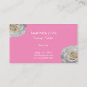 Carte De Visite Roses de maquillage (Dos)