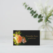 Carte De Visite Roses de pêche par pays (Debout devant)