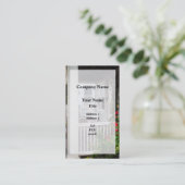 Carte De Visite Roses et rocking-chairs (Debout devant)