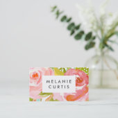 Carte De Visite Roses floraux (Debout devant)