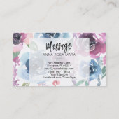 Carte De Visite *~* Roses floraux Wisteria Fleurs MASSAGE Floral (Dos)