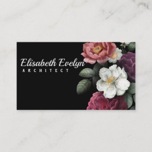 Carte De Visite roses florissants