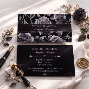 Carte de visite Roses Gothiques