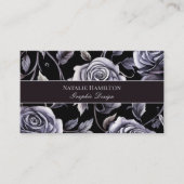 Carte de visite Roses Gothiques (Devant)