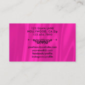 Carte De Visite Roses indien de prolongements de cil et maquillage (Dos)